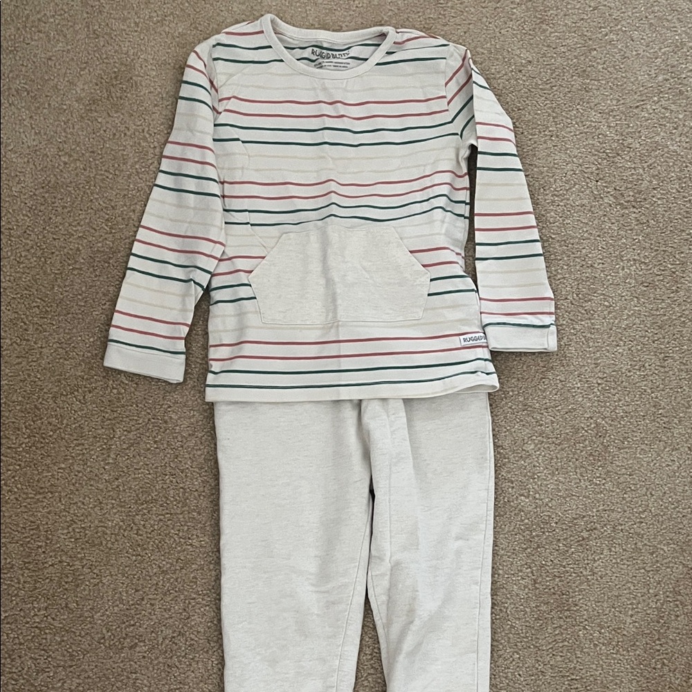 Rugged Butts Striped Kids Jogger Set 4t